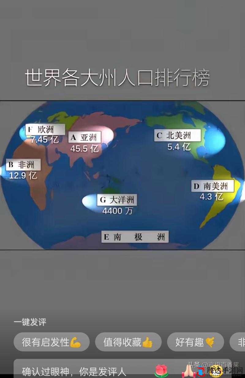 亚洲、欧洲、美洲人口分布大不同